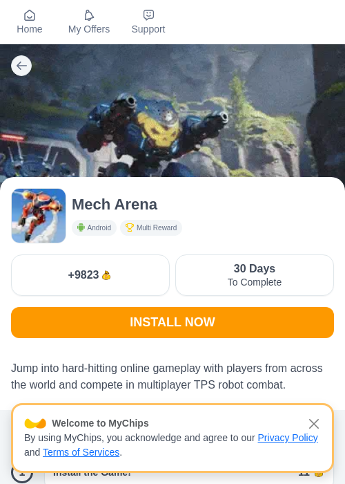 Mech Arenaの過去最高画像（ちょびリッチ（myChips）・2026年6月3日）