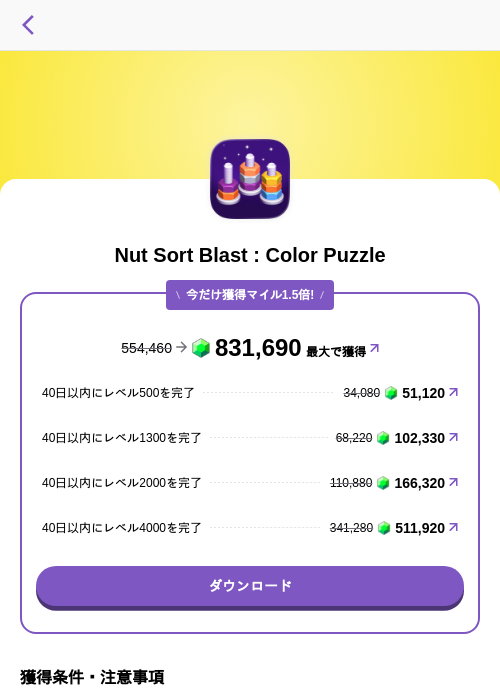 Nut Sort Blast : Color Puzzleの過去最高画像（トリマ （ミッションA）・2026年5月29日）