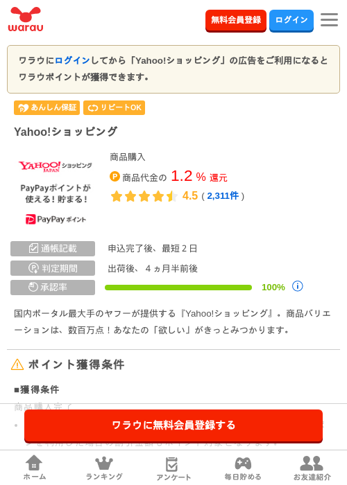 Yahoo!ショッピングの過去最高画像（ワラウ・2026年5月30日）