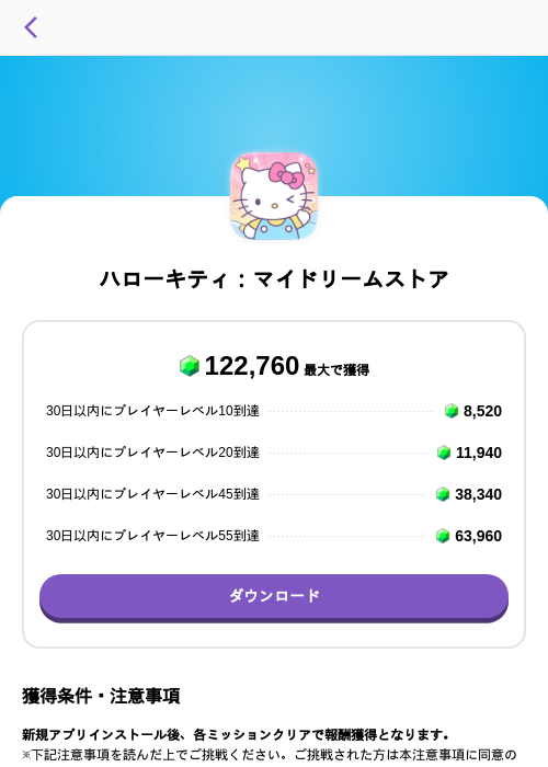 ハローキティ：マイドリームストアの過去最高画像（トリマ （ミッションA）・2026年6月1日）