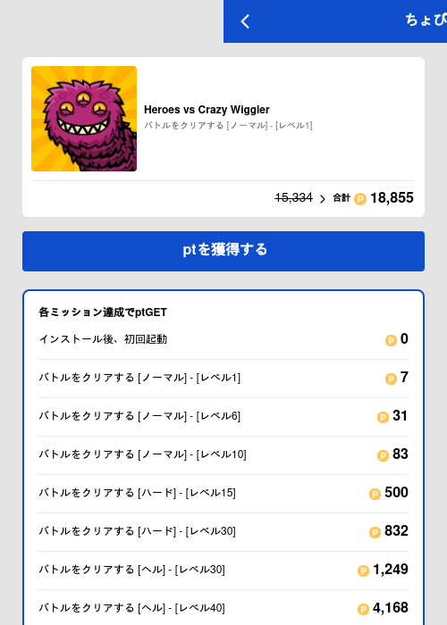 Heroes vs Crazy Wigglerの過去最高画像（ちょびリッチ（GF Rewards）・2026年6月2日）