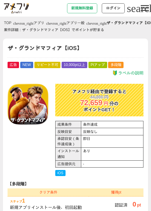 ザ・グランドマフィア【iOS】の過去最高画像（アメフリ・2026年6月4日）