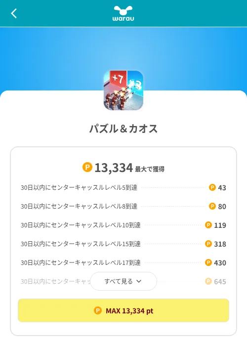 パズル＆カオスの掲載記録画像（ワラウ（SKYFLAG）・2026年8月9日）