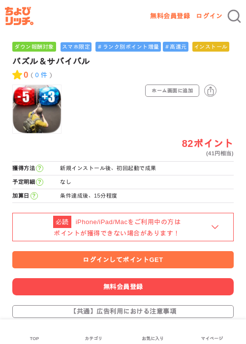 パズル＆サバイバルの過去最高画像（ちょびリッチ・2026年6月6日）