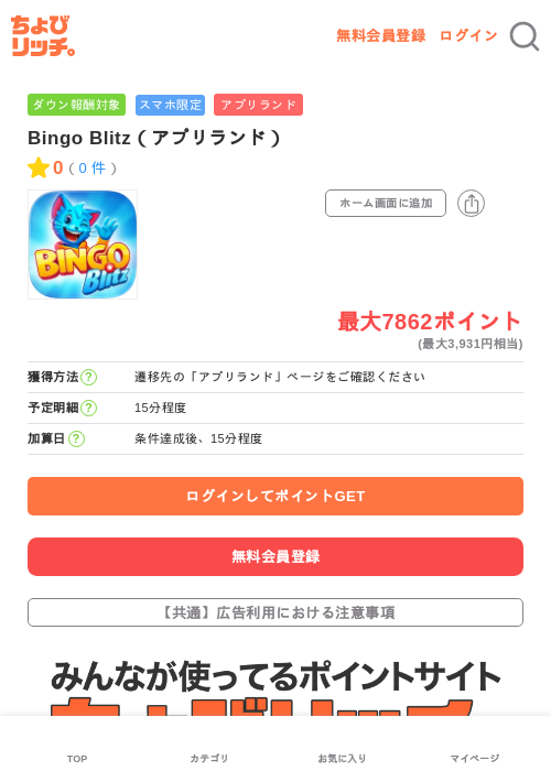 Bingo Blitz（アプリランド）の過去最高画像（ちょびリッチ・2026年6月6日）