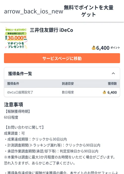 三井住友銀行 iDeCoの過去最高画像（ちょびリッチ（Zucks）・2026年6月9日）