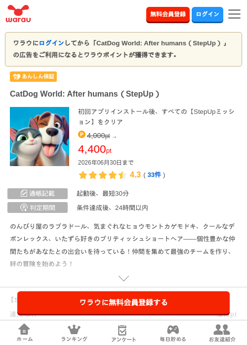 CatDog World: After humans（StepUp）の過去最高画像（ワラウ・2026年6月10日）