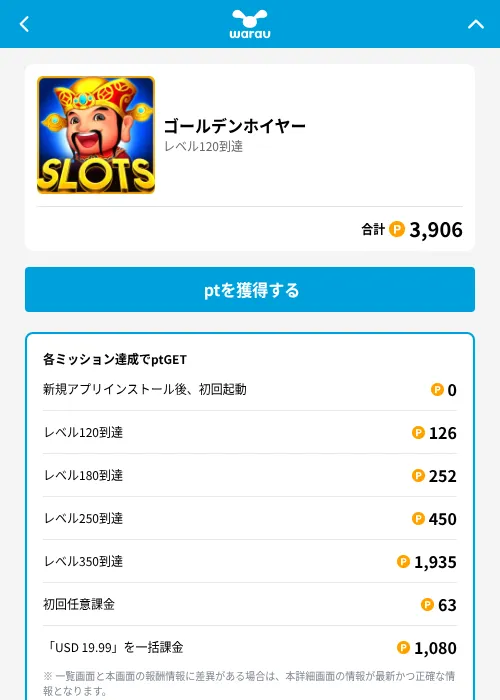 ゴールデンホイヤーの掲載記録画像（ワラウ（GF Rewards）・2026年6月19日）