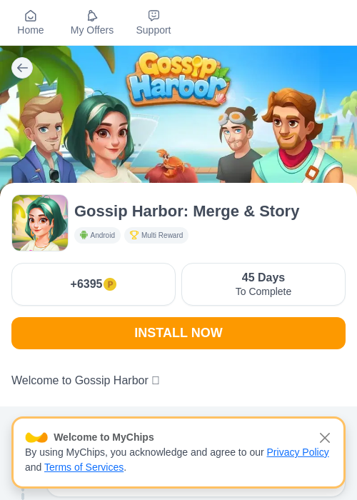 Gossip Harbor: Merge & Storyの過去最高画像（モッピー（myChips）・2026年6月11日）