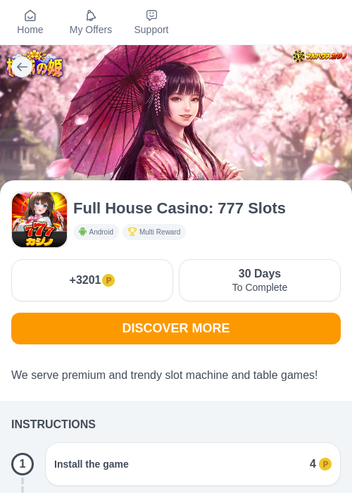 Full House Casino: 777 Slotsの過去最高画像（モッピー（myChips）・2026年6月12日）