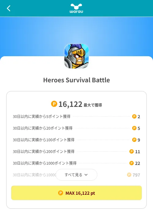 Heroes Survival Battleの掲載記録画像（ワラウ（SKYFLAG）・2026年8月9日）