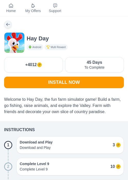 Hay Dayの掲載記録画像（モッピー（myChips）・2026年6月16日）