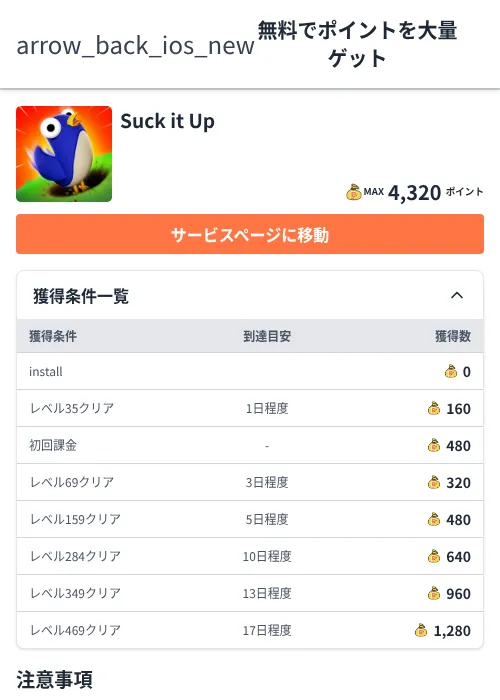 Suck it Upの掲載記録画像（ちょびリッチ（Zucks）・2026年6月17日）