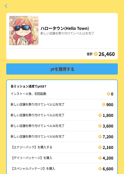 ハロータウン(Hello Town)の掲載記録画像(Powl(GF Rewards)・2026年6月21日)