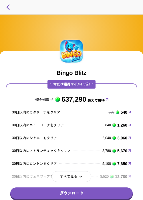 Bingo Blitzの掲載記録画像（トリマ （ミッションA）・2026年6月22日）
