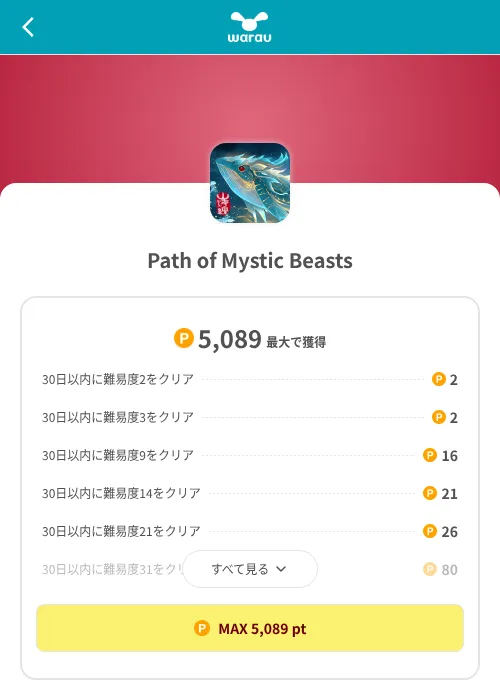 Path of Mystic Beastsの掲載記録画像(ワラウ(SKYFLAG)・2026年8月9日)