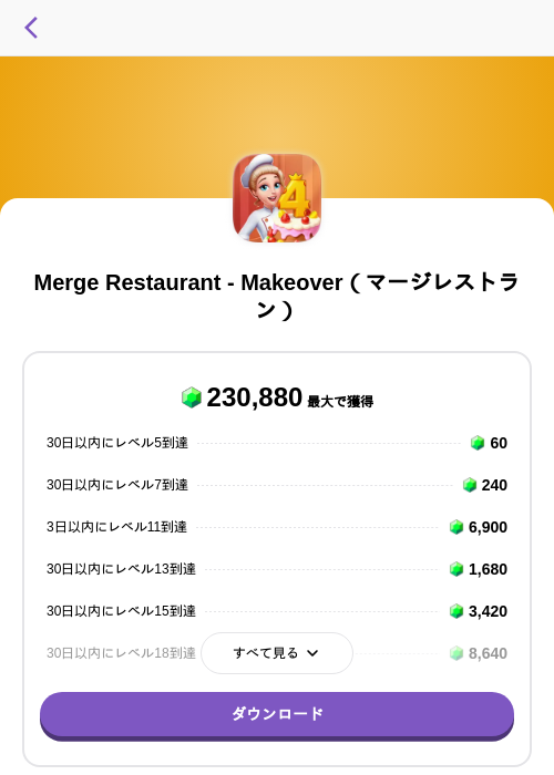 Merge Restaurant - Makeover（マージレストラン）の掲載記録画像（トリマ （ミッションA）・2026年7月3日）