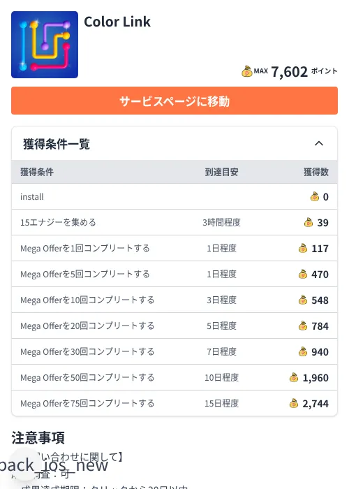 Color Linkの掲載記録画像(ちょびリッチ(Zucks)・2026年7月3日)