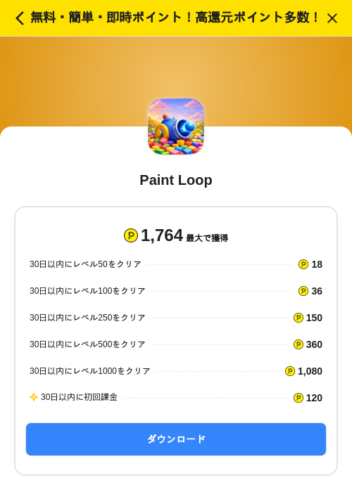 Paint Loopの掲載記録画像（ハピタス（SKYFLAG）・2026年7月3日）