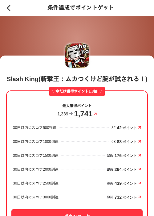 Slash King(斬撃王:ムカつくけど腕が試される!)の掲載記録画像(メルカリ(ポイントゲット)・2026年7月17日)