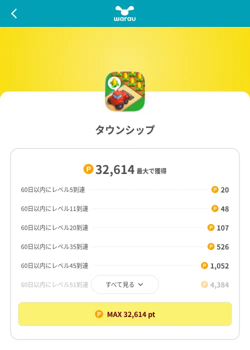 タウンシップの掲載記録画像(ワラウ(SKYFLAG)・2026年8月9日)