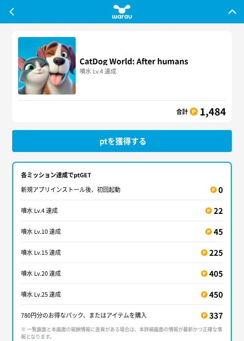 CatDog World: After humansの掲載記録画像(ワラウ(GF Rewards)・2026年7月21日)