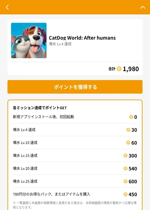 CatDog World: After humansの掲載記録画像(GMOポイ活(GF Rewards)・2026年7月21日)