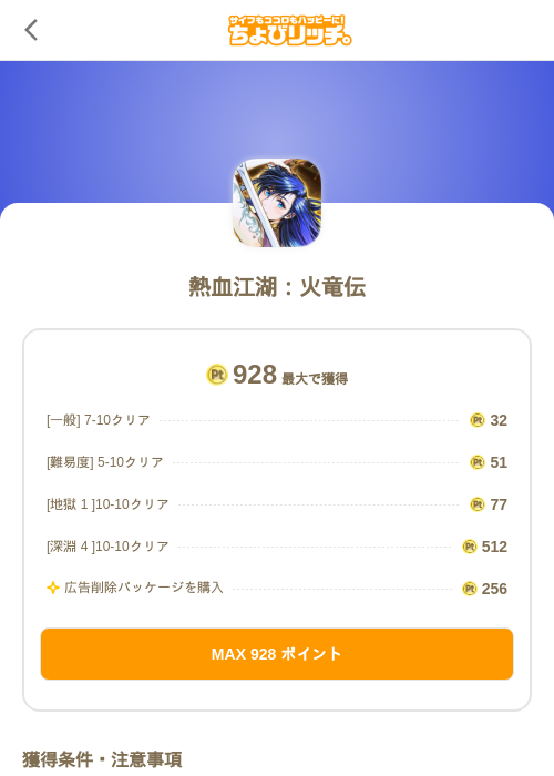 熱血江湖:火竜伝の掲載記録画像(ちょびリッチ(SKYFLAG)・2026年7月23日)