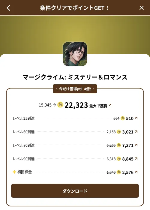 マージクライム: ミステリー&ロマンスの掲載記録画像(げん玉(SKYFLAG)・2026年8月9日)