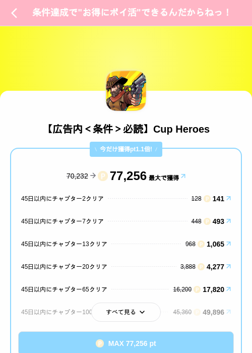 【広告内<条件>必読】Cup Heroesの掲載記録画像(Powl(SKYFLAG)・2026年8月12日)