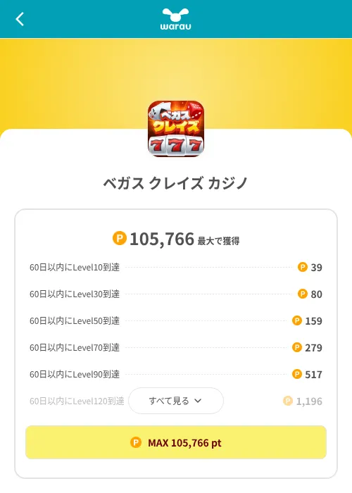 ベガス クレイズ カジノの掲載記録画像（ワラウ（SKYFLAG）・2026年8月9日）