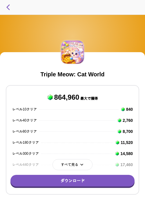 Triple Meow: Cat Worldの掲載記録画像（トリマ （ミッションA）・2026年8月3日）