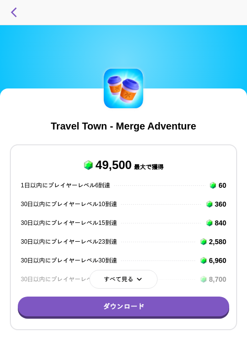 Travel Town - Merge Adventureの掲載記録画像（トリマ （ミッションA）・2026年8月6日）