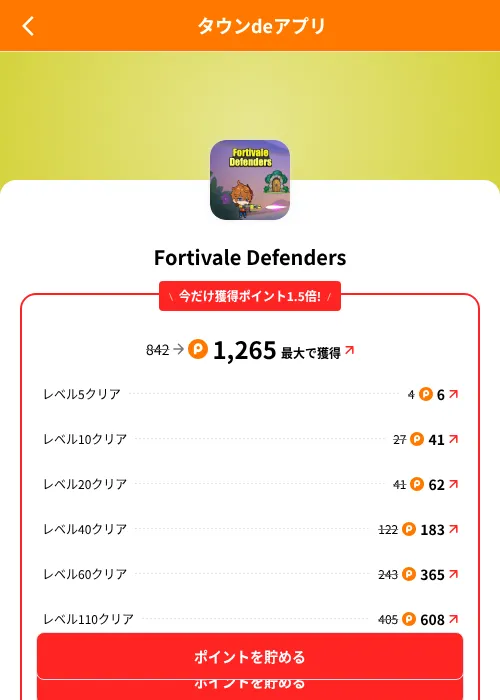 Fortivale Defendersの掲載記録画像(ポイントタウン(SKYFLAG)・2026年8月9日)