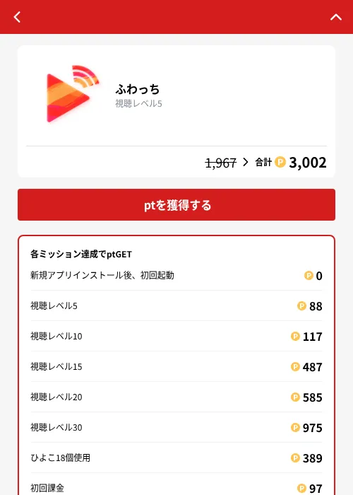 ふわっちの掲載記録画像（MIKOSHI（GF Rewards）・2026年10月4日）