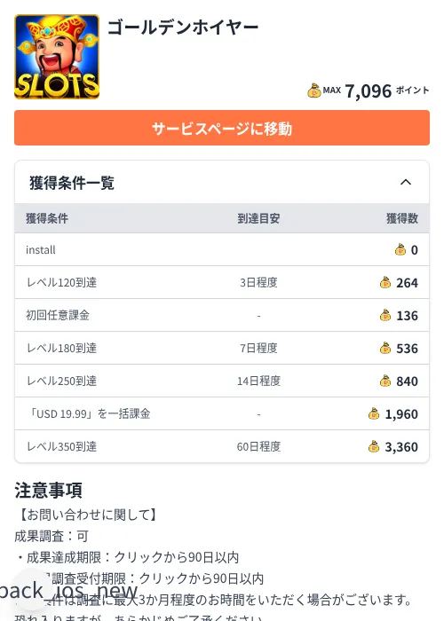 ゴールデンホイヤーの掲載記録画像（ちょびリッチ（Zucks）・2026年8月20日）