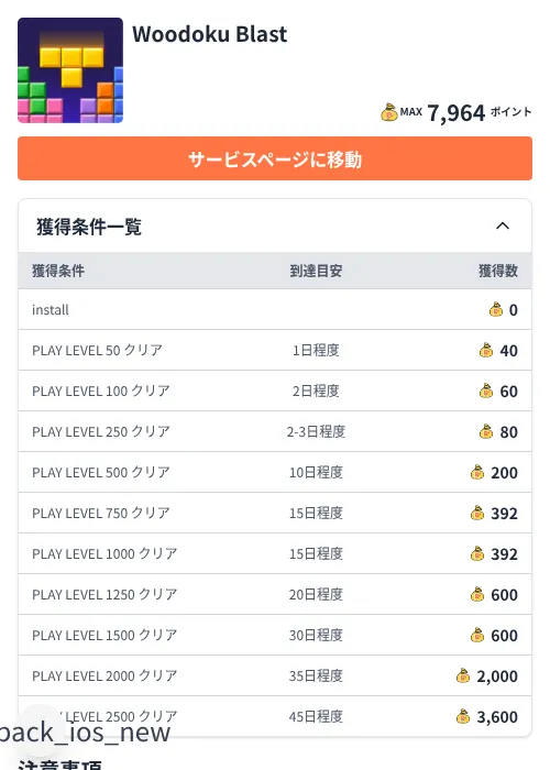 Woodoku Blastの掲載記録画像(ちょびリッチ(Zucks)・2026年8月20日)