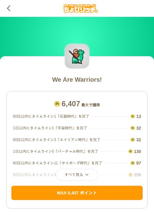 We Are Warriors!の掲載記録画像（ちょびリッチ（SKYFLAG）・2026年8月27日）