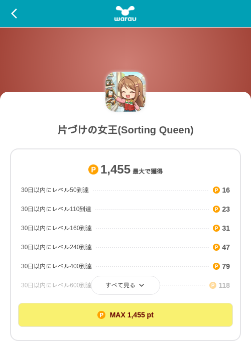 片づけの女王(Sorting Queen)の掲載記録画像（ワラウ（SKYFLAG）・2026年8月27日）