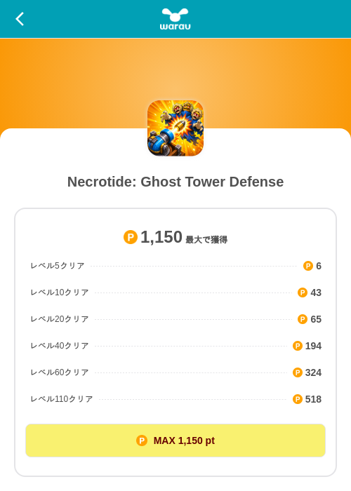 Necrotide: Ghost Tower Defenseの掲載記録画像（ワラウ（SKYFLAG）・2026年9月3日）