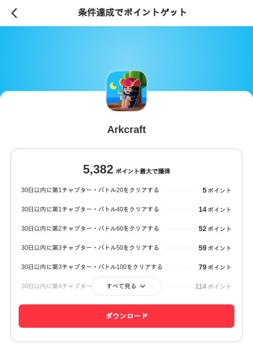 Arkcraftの掲載記録画像（メルカリ（ポイントミッション）・2026年9月3日）