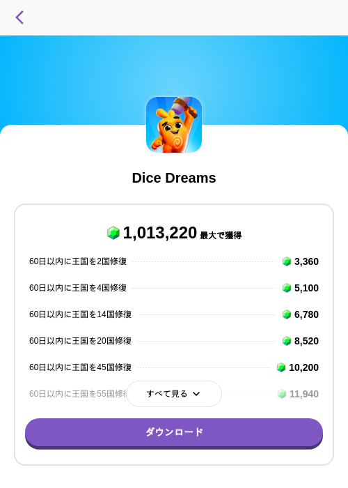 Dice Dreamsの掲載記録画像(トリマ (ミッションA)・2026年9月8日)