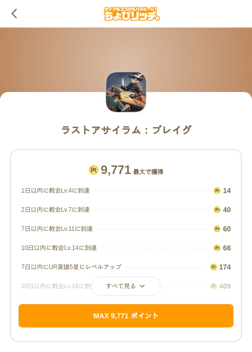 ラストアサイラム:プレイグの掲載記録画像(ちょびリッチ(SKYFLAG)・2026年9月9日)