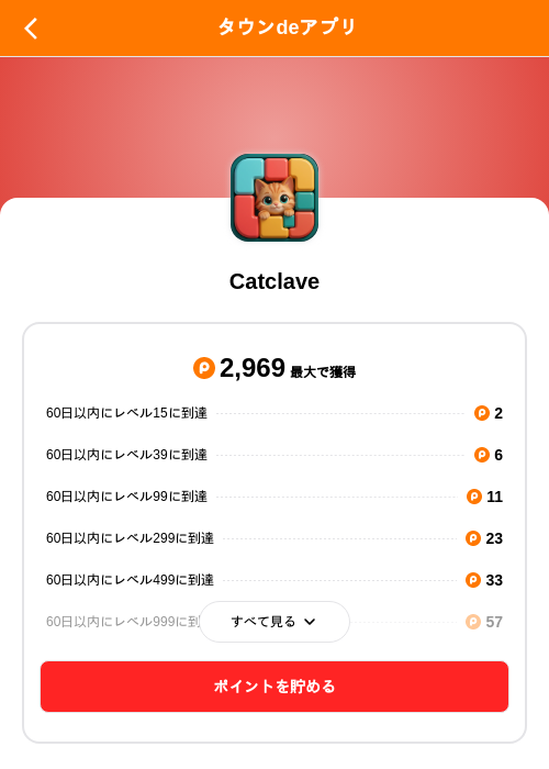 Catclaveの掲載記録画像(ポイントタウン(SKYFLAG)・2026年9月11日)