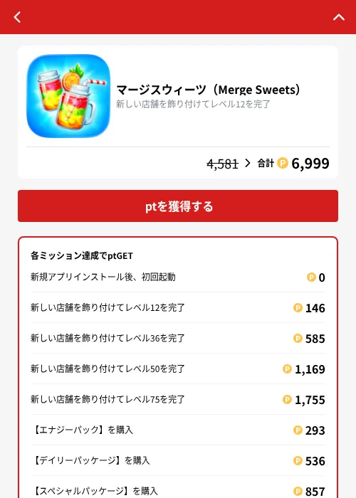 マージスウィーツ（Merge Sweets）の掲載記録画像（MIKOSHI（GF Rewards）・2026年10月4日）