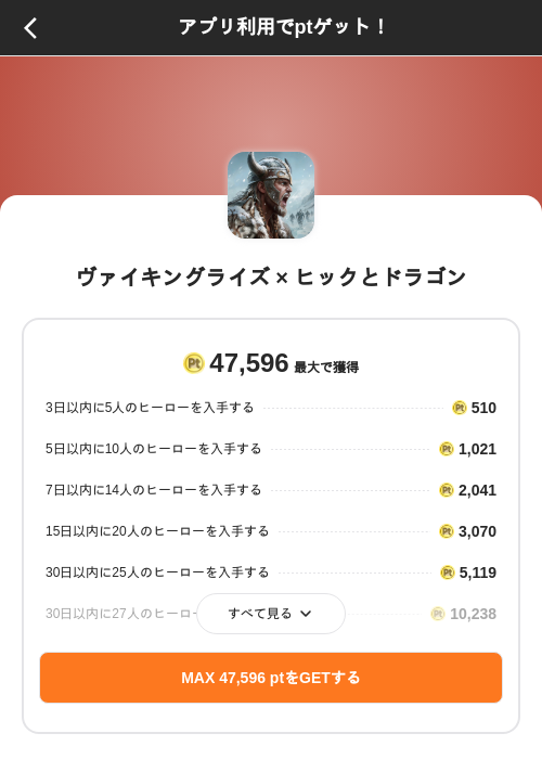 ヴァイキングライズ × ヒックとドラゴンの掲載記録画像(ポイントインカム(SKYFLAG)・2026年9月17日)