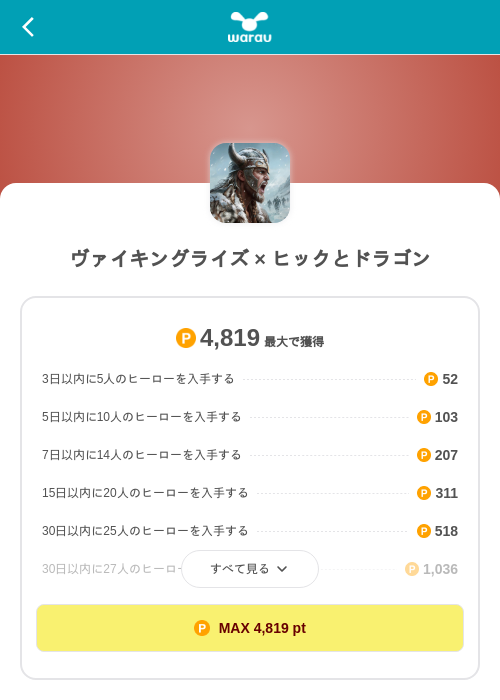 ヴァイキングライズ × ヒックとドラゴンの掲載記録画像(ワラウ(SKYFLAG)・2026年9月17日)