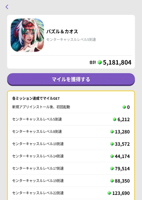 パズル&カオスの掲載記録画像(トリマ (ミッションB)・2026年9月18日)
