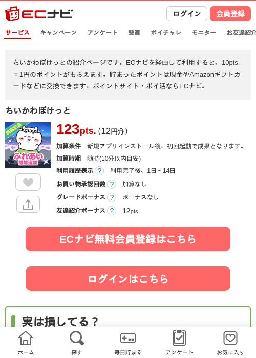 ちいかわぽけっとの掲載記録画像(ECナビ・2026年9月27日)