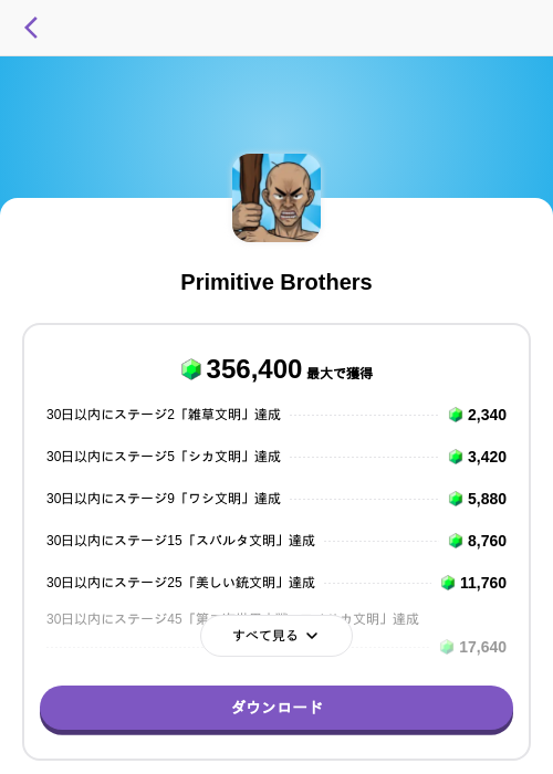 原人兄弟(Primitive Brothers)の掲載記録画像（トリマ （ミッションA）・2026年10月1日）